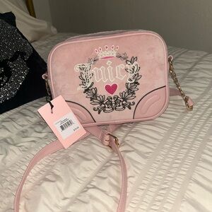Juicy Couture Pink Floral Crossbody Bag